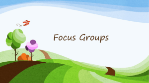 Focus Groups