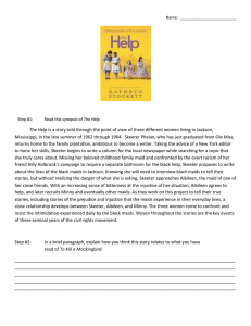 'The Help' Worksheet: Racism, Social Change, and Dylan