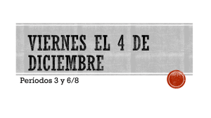 Viernes el 4 de diciembre