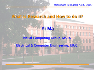 How to do Research