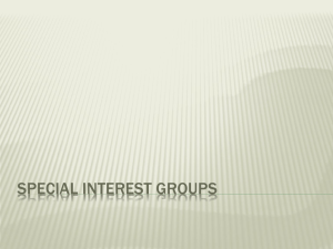 Special Interest Groups