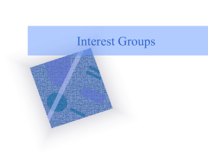 INTEREST GROUPS