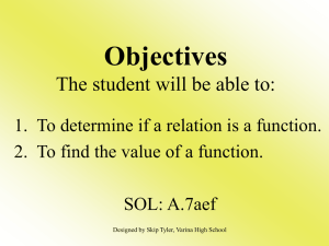 Functions