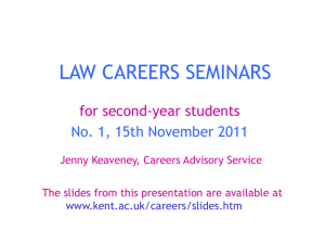LAW CAREERS SEMINARS
