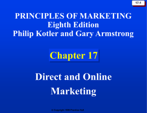 Direct & Online Marketing Principles - Presentation