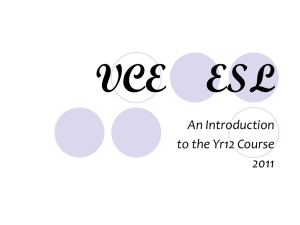 VCE ESL - theESLion