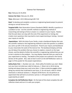 Science Fair Date - Classroom Websites