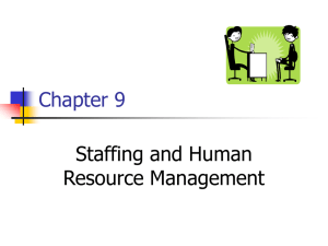 Staffing & HRM: Business Strategy, Recruitment, & Evaluation