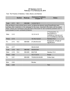 AP Statistics Unit 1