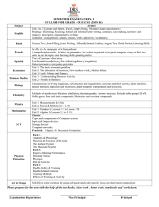 ix igcse se 1 syllabus - DRS International School