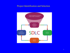 Initiating and Planning Systems Development Projects