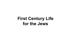 First Century Life for the Jews