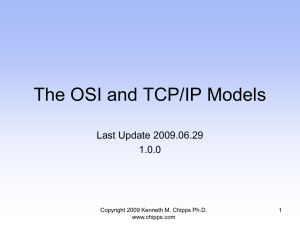 OSI and TCP/IP Models - Chipps - Kenneth M. Chipps Ph.D. Web