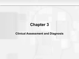 Clinical Assessment and Diagnosis
