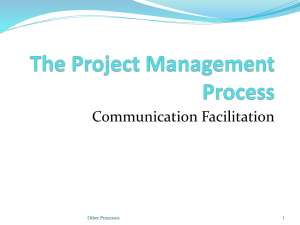 Project Management - Monitoring and Control