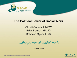 The Political Power of Social Work - National Association of Social