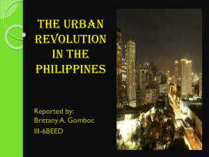 The urban revolution - PNU