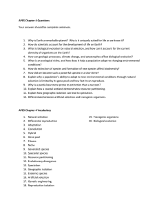 APES Chapter 4: Study Questions & Vocabulary
