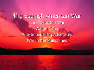 The Spanish American War - Austin Community College