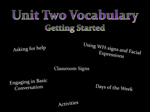 Unit 2 Vocabulary