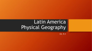Latin America Physical Geography
