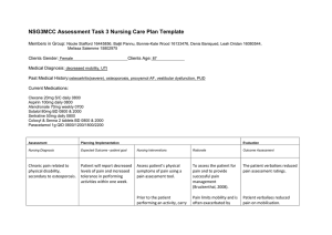 Nursing Care Plan: Elderly Patient with Mobility Issues & UTI