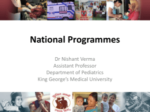 National Programmes - King George's Medical University