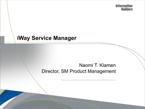 iWay Service Manager - Information Builders
