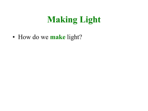 Making Light - FacStaff Home Page for CBU