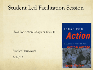 Student Led Facilitation Session