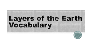 Earth Layers Vocabulary: Geologist, Crust, Core, Mantle