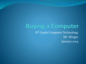 Buying a Computer - Mr. Minger's Website