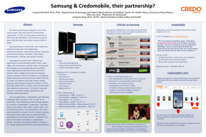Samsung, Credomobile, Human Health and Labor Rights