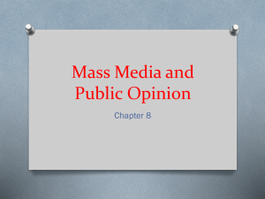 Mass Media and Public Opinion