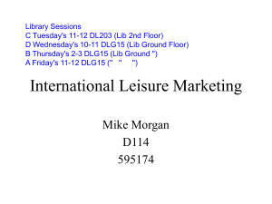 What is different about international marketing?