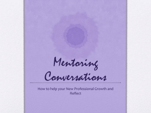 Mentoring Conversations Power Point