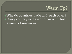 US & International Economies