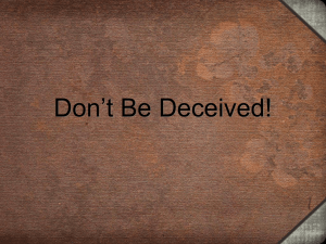 Be_Not_Deceived