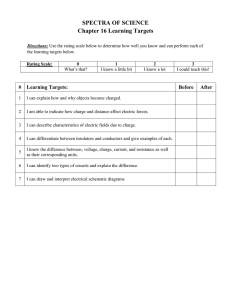 Electricity Study Guide: Chapter 16 - Physics