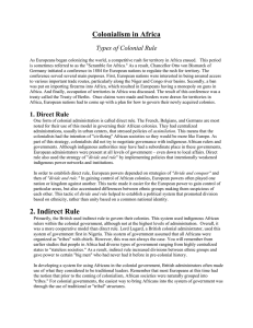Colonialism in Africa: Types of Rule & Impact