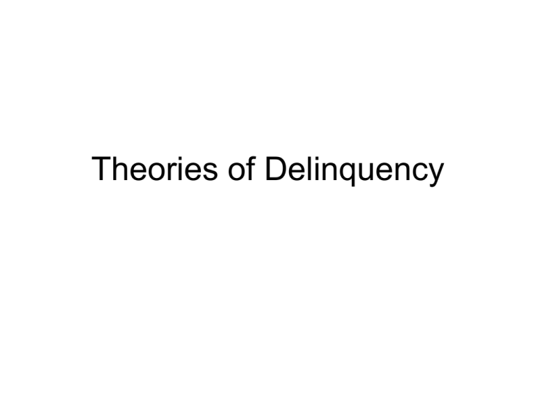 theories-of-delinquency