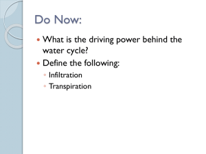 The Water Cycle