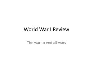 World War I Review