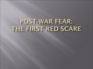 The 1920s Red Scare