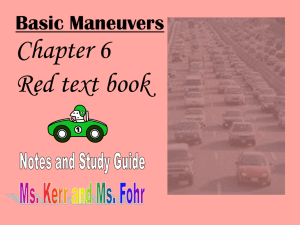 Basic Driving Skills Chapter Nine