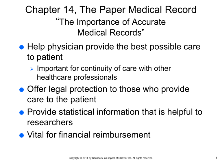 chapter-14-the-paper-medical-record-ppt
