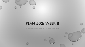 PLAN 502: WEEK 8