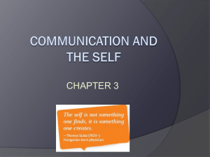 Ch. 3-Comm. and Self