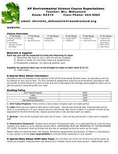 Class Policies
