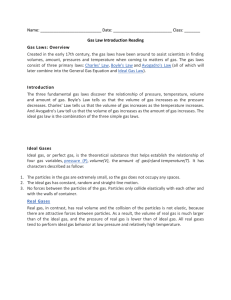 Gas Laws Introduction: Boyle's, Charles', Avogadro's, Ideal